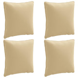 4-Piece Back Cushions PUTTEN 4 pcs 100% Polyester Beige 945134