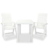 Outdoor Table And Chair White Plastic Medium Foldable 275073
