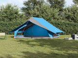 Family Tent with Roof Blue and Grey 256 x 256 x 185 cm 4100677