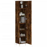 Highboard Smoked Oak 34.5x34x180 cm Engineered Wood 3198782