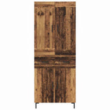 Highboard with Drawer 2 pcs Old Wood Engineered Wood 3415748