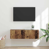 TV Wall Cabinet Old Wood 98 x 31 x 29.5 cm Engineered Wood 892245