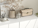 Narrow Shoe Storage Cabinet with Soft-Close Hinges and Adjustable Shelves for 15-20 Pairs of Shoes, T3398P344126