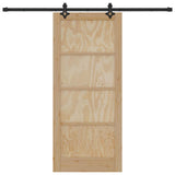 Sliding Door ORKDAL Brown 86 x 198.5 cm Solid Pine Wood 3333650