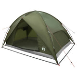 Camping Tent with Rainfly Water-resistant Dome Olive Green 42029005