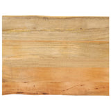 Table Top 70x60x2.5 cm Live Edge Solid Wood Mango 370715