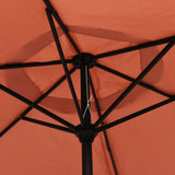 Garden Parasol Terracotta 200x224 cm Aluminium 47209