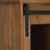 Sideboard HALDEN with Sliding Door 80x40x80 cm Solid Wood 4018421