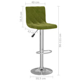 Bar Stools 2 pcs Light Green Velvet 333689
