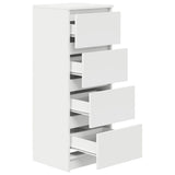 Sideboard White 37,5x35x99 cm Engineered Wood 861697
