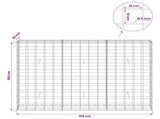 Gabion with 5 mm Wire and 10x10 cm Mesh 150x30x100 cm 3465117