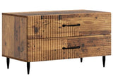 Bedside Cabinet Old Wood 62 x 34.5 x 47.5 cm Engineered Wood 894783