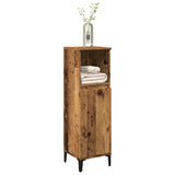 Bathroom Cabinet Old Wood 30x30x100 cm Engineered Wood 857111