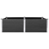 Garden Raised Bed 200x100x54 cm WPC Grey 318097