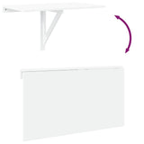 Folding Wall Table High Gloss White 100x60x56 cm Engineered Wood 342649