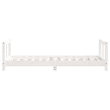 Kids Bed Frame White 80x160 cm Solid Wood Pine 834430