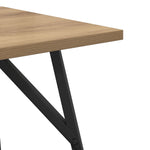 ZNTS Side Table 2-pack in Artisan Oak with Engineered Wood and Metal 869731
