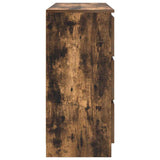 Sideboard Smoked Oak 100x35x76 cm Engineered Wood 3328502