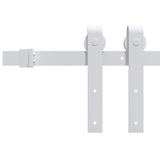 Sliding Door Hardware Kit 183 cm Steel White 151707