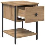 Bedside Table with Drawer 2 pcs Artisan Oak 34 x 35.5 x 45 cm 881803