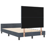 ZNTS Bed Frame Dark Grey 120x200 cm Velvet 3345000