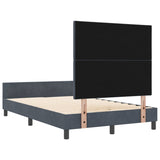 ZNTS Bed Frame Dark Grey 120x200 cm Velvet 3345000