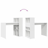 Desk with Shelf White 108 x 55 x 103.5 cm Engineered Wood 869458