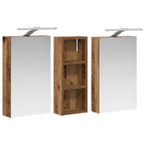 Bathroom Cabinet Set 3 pcs 80 x 10.5 x 50 cm Engineered wood 3403662