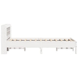 Bed Frame without Mattress White 100x200 cm Solid Wood Pine 3306895