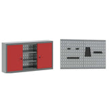 Work Cabinet Set with Drawer with Shelf with Storage 5 pcs Red 3321423
