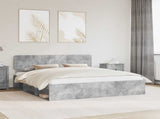 Bed Frame with Headboard Concerte 200 x 200 cm Solid Pine Wood 3412036