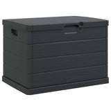 Garden Storage Box Anthracite 77.5 x 54.5 x 53 cm Plastic 42006489