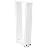 Coffee Table Legs V-Shape 2 pcs White 28x cm Steel 4012621