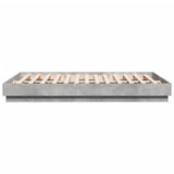 Bed Frame without Mattress Concrete Grey 160x200 cm 3209845