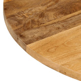 Table Top 90x2.5 cm Round Solid Wood Mango 370068