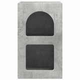 Bedside Table Concrete Grey 29.5 x 33.5 x 50 cm Engineered Wood 891230