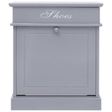 Shoe Cabinet Grey 50x28x58 cm Paulownia Wood 284084