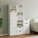Side Cabinets 5 pcs "ODDA" White 40x24x79 cm Solid Wood Pine 3365359