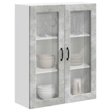 Wall Glass Cabinet LUCCA Concrete Grey 80 x 31 x 100 cm 885158