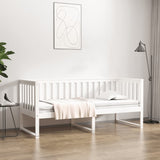 Day Bed without Mattress White 75x190 cm Small Single Solid Wood Pine 820892
