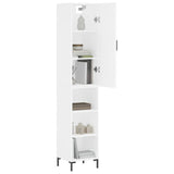 Highboard White 34.5x34x180 cm Engineered Wood 3198977