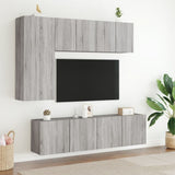 5 Piece TV Wall Units Grey Sonoma Engineered Wood 3216469