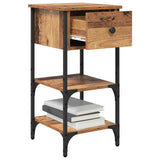 Bedside Cabinet 2 pcs Brown 33.5 x 36 x 70 cm Engineered Wood 871237