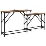 Console Table 2 pcs Old Wood 100 x 28 x 75 cm Engineered Wood 882886