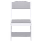 Children's Table with 2 Chairs White MDF 80283