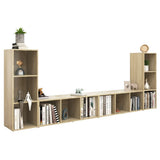 TV Cabinets 4 pcs Sonoma Oak 107x35x37 cm Engineered Wood 3080036