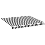 ZNTS Replacement Fabric for Awning Anthracite and White 3x2.5 m 311985