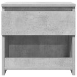 Bedside Cabinets 2 pcs Concrete Grey 40x30x39 cm Engineered Wood 803452