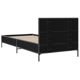 Bed Frame without Mattress Black 90x200 cm 845517