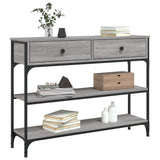 Console Table Grey Sonoma 100x25x75 cm Engineered Wood 834183
